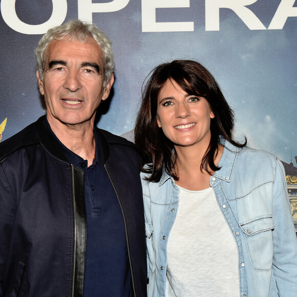 Estelle Denis et son ex-compagnon Raymond Domenech à la première de l'escape game grandeur nature "Inside Opéra" au Palais Garnier à Paris, France, le 4 juin 2018. © Veeren/Bestimage