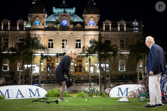 Caroline Mohr - 19e trou de golf de la Princess of Monaco Cup 2023 dans les Jardins des Boulingrins à Monaco, le 6 septembre 2023. © Olivier Huitel / Pool / Bestimage