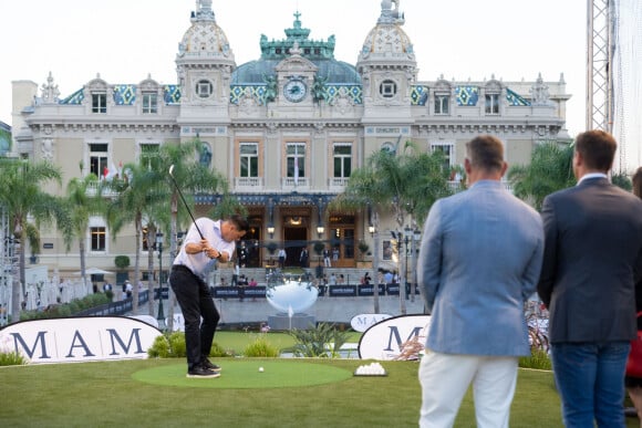 Sean Wittstock - 19e trou de golf de la Princess of Monaco Cup 2023 dans les Jardins des Boulingrins à Monaco, le 6 septembre 2023. © Olivier Huitel / Pool / Bestimage