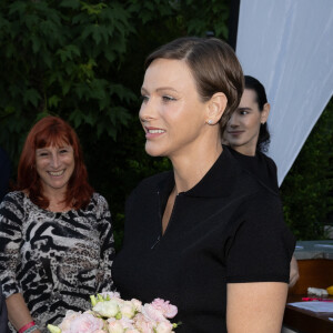 La princesse Charlene de Monaco - 19e trou de golf de la Princess of Monaco Cup 2023 dans les Jardins des Boulingrins à Monaco, le 6 septembre 2023. © Olivier Huitel / Pool / Bestimage