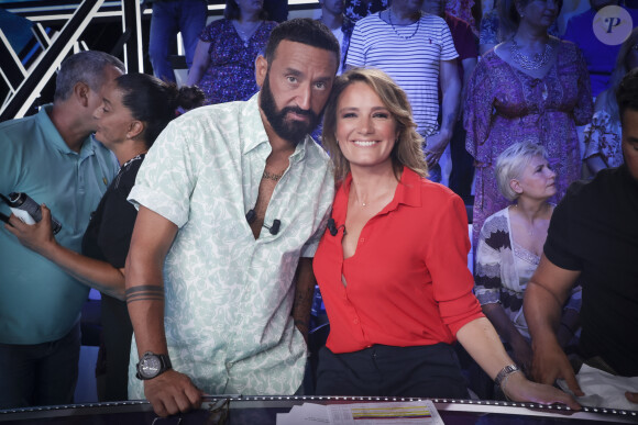 Exclusif - Cyril Hanouna, Pascale De La Tour Du Pin - Sur le plateau de l'émission TPMP (Touche Pas à Mon Poste) présentée en direct par C.Hanouna et diffusée sur C8 - Paris le 04/09/2023 - © Jack Tribeca / Bestimage 