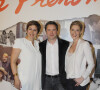 Valérie Benguigui, Guillaume de Tonquédec et Judith El Zein à la première du film Le Prénom en 2012 à Paris