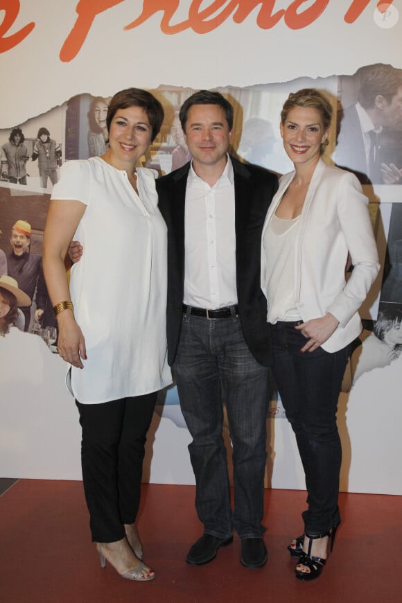 Valérie Benguigui, Guillaume de Tonquédec et Judith El Zein à la première du film Le Prénom en 2012 à Paris