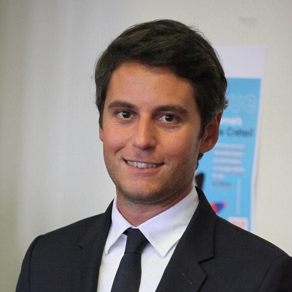 Gabriel Attal, ministre de l'Éducation nationale et de la Jeunesse en déplacement à l'Académie de Créteil le 31 aout 2023.