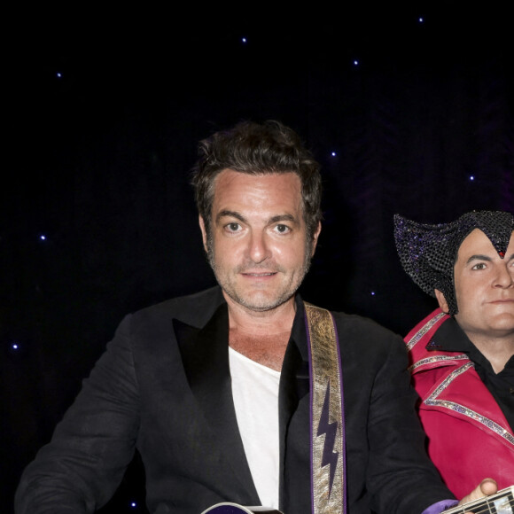 Matthieu Chedid - Inauguration de la statue de cire de Matthieu Chedid, le chanteur - M -, au musée Grévin. Paris, le 11 septembre 2023. © Jack Tribeca / Bestimage