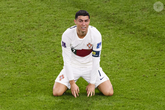 Une fake news qui a certainement dû déplaire à Cristiano Ronaldo
 
Les larmes de Cristiano Ronaldo après la défaite de l'équipe du Portugal face au Maroc (1-0) en quarts de finale de la Coupe du Monde 2022 au Qatar (FIFA World Cup Qatar 2022), le 10 décembre 2022.