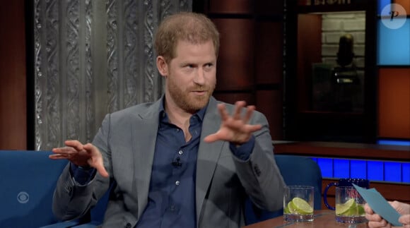 Le prince Harry donne une interview sur le plateau de Stephen Colbert à propos de la vie après la mort 