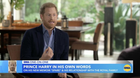 Images de l'émission "Good Morning America" avec le prince Harry. © JLPPA/Bestimage 