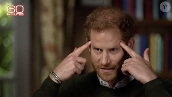 Images de l'émission "60 Minutes" avec le prince Harry. © JLPPA/Bestimage 