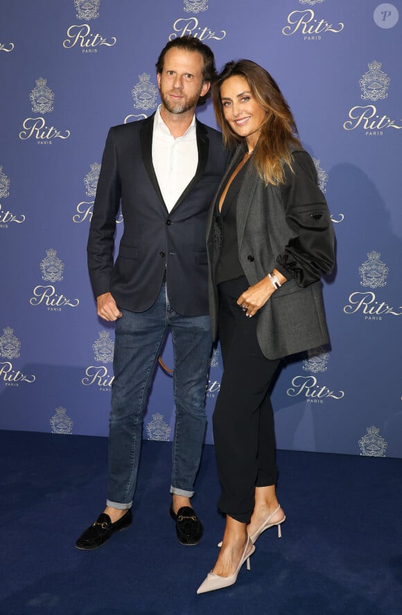 Jean-Baptiste Sassine et sa femme Valérie Messika - Photocall des 125 ans du Ritz à Paris. Le 14 septembre 2023. © Coadic Guirec / Bestimage