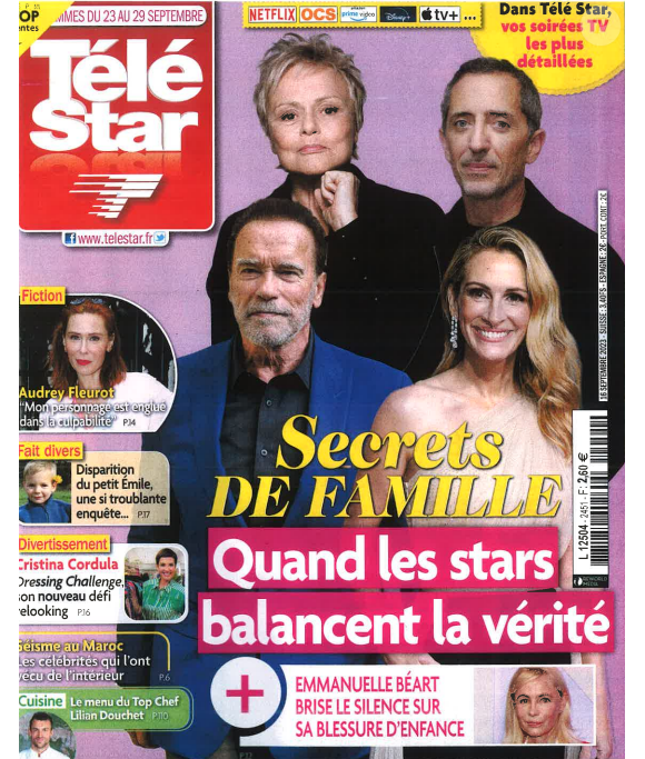 Des confidences à retrouver dans le nouveau numéro de "Télé Star", paru ce samedi 16 septembre.