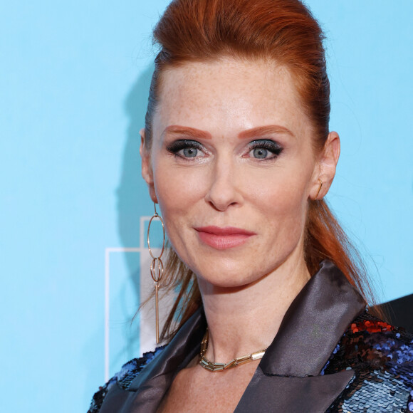 Audrey Fleurot lors du photocall de la soirée de clôture de la 25ème édition du Festival de la fiction de la Rochelle, France, le 16 septembre 2023.