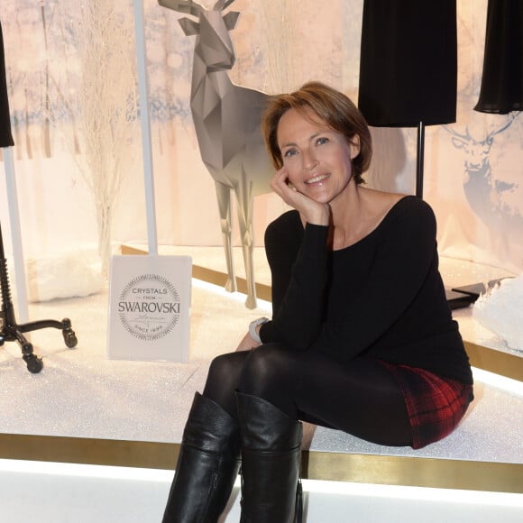 Exclusif - Alexandra Vandernoot lors de la présentation de la collection limitée des marques 1.2.3 et Swarovski dans la boutique 1.2.3, au 7 avenue des Ternes à Paris, le 25 novembre 2016.
