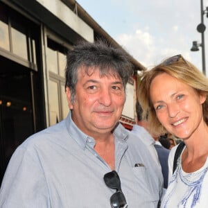 Exclusif - Bernard Uzan et sa femme Alexandra Vandernoot lors de la soirée "Fête des Fictions de France 3" à l'Atelier du France à Paris, le 22 juin 2017.