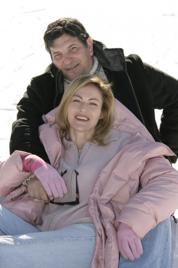 Archives - Alexandra Vandernoot et son compagnon Bernard Uzan lors du Festival International du Film de Télévision de Luchon, le 3 février 2006.