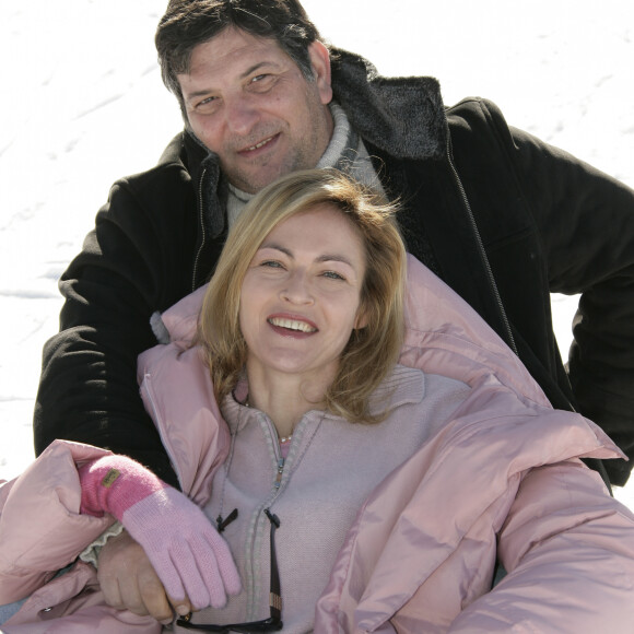 Archives - Alexandra Vandernoot et son compagnon Bernard Uzan lors du Festival International du Film de Télévision de Luchon, le 3 février 2006.