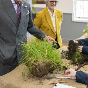 Le roi Charles III d'Angleterre en visite à Cumnock le 16 septembre 2023