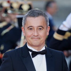 Gérald Darmanin - Dîner d'Etat au château de Versailles en l'honneur de la visite officielle du roi et de la reine d'Angleterre en France (20 - 22 septembre 2023). Le 20 septembre 2023. 150 invités triés sur le volet ont été conviés à cette occasion. © Moreau-Jacovides / Bestimage 