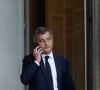 Le ministre de l'intérieur, Gérald Darmanin à la sortie du conseil des ministres, au palais de l'Elysée, à Paris, France, le 13 septembre 2023. © Stéphane Lemouton/Bestimage 