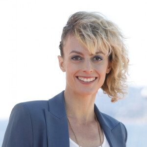 Sara Mortensen au photocall de la série "Astrid et Raphaëlle" lors de la 5ème saison du festival International des Séries "Canneseries" à Cannes, France, le 2 avril 2022. © Denis Guignebourg/Bestimage 