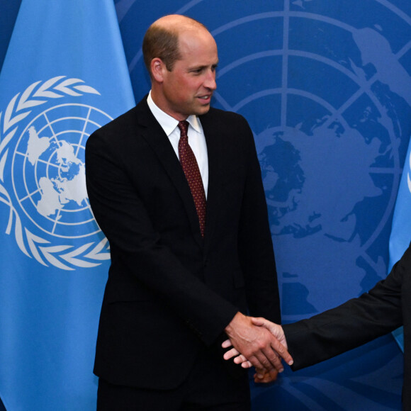 Il a avoué au "Mirror" avoir trouvé William "peu confiant" et en "manque d'assurance" lors de sa mission 
Le prince William, prince de Galles, et Antonio Guterres, Secrétaire général de l'ONU durant son séjour à New York, le 28 septembre 2023