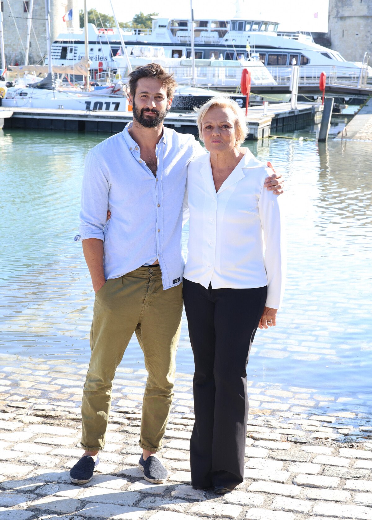 Photo : Guillaume Labbé et Muriel Robin lors du photocall du film 