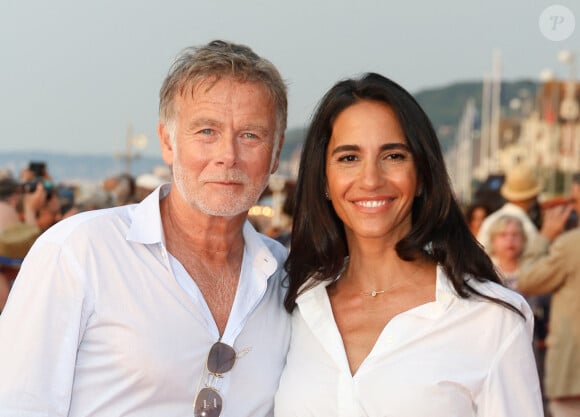 Franck Dubosc et Danièle Dubosc sur le tapis rouge du prix du court métrage lors du 37ème festival du film de Cabourg (37ème journées romantiques du 14 au 18 juin 2023), à Cabourg, France, le 16 juin 2023. © Coadic Guirec/Bestimage