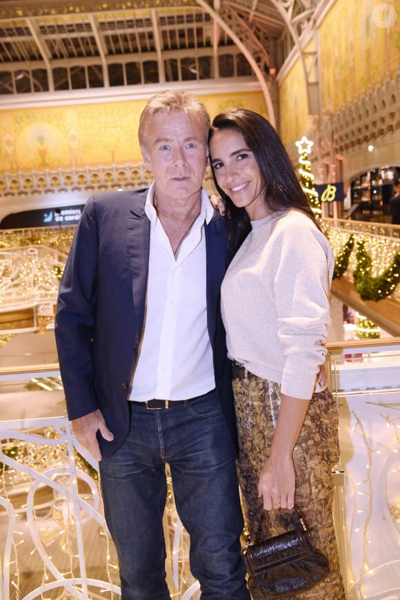 Exclusif - Franck Dubosc et sa femme Danièle - Dîner de charité Breitling à la Samaritaine pour l'association "Premiers de Cordée" à Paris le 14 novembre 2022. © Rachid Bellak/Bestimage