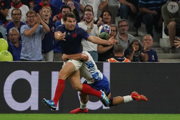 Antoine Dupont (France) - Coupe du Monde de Rugby France 2023 du match de Poule A entre la France et la Namibie (96-0) au stade Velodrome à Marseille le 21 septembre 2023. 