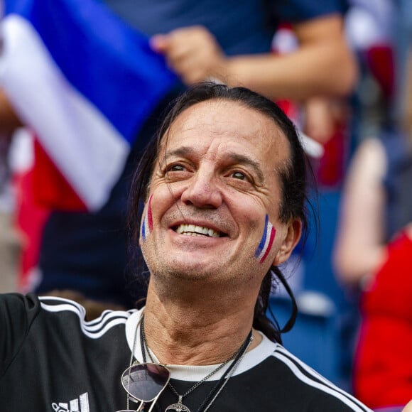 Francis Lalanne dans les tribunes lors de la 8ème de finale de la Coupe du Monde Féminine de football opposant la France au Brésil au stade Océane au Havre, France, le 23 juin 2019. la France a gagné 2-1a.P. © Pierre Perusseau/Bestimage