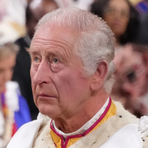 Charles III a vite perdu le sourire après son retour en France.
Les invités à la cérémonie de couronnement du roi d'Angleterre à l'abbaye de Westminster de Londres Le roi Charles III d'Angleterre - Les invités à la cérémonie de couronnement du roi d'Angleterre à l'abbaye de Westminster de Londres, Royaume Uni 