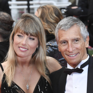 Nagui et sa femme Mélanie Page à la première de "Douleur et Gloire" lors du 72ème Festival International du Film de Cannes, le 17 mai 2019.  Celebrities arrive at the premiere of "Dolor y Gloria" during the 72nd International Cannes Film Festival. May 17th, 2019.