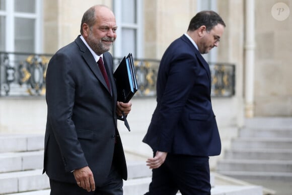 Le Ministre a donné une explication sur Twitter
Eric Dupond-Moretti, ministre de la Justice, garde des Sceaux et Aurélien Rousseau, Ministre de la Santé et de la Prévention à la sortie du conseil des ministres, au palais de l'Elysée, à Paris, France, le 13 septembre 2023. © Stéphane Lemouton/Bestimage 