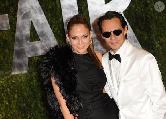 Jennifer Lopez et Marc Anthony à la soirée Vanity Fair le 7 mars à Los Angeles