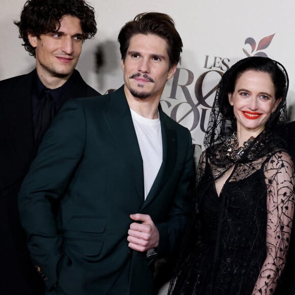 Exclusif - Louis Garrel, François Civil, Eva Green, Vincent Cassel, Pio Marmaï - Les acteurs du film "Les Trois Mousquetaires : D'Artagnan" à l'avant-première aux Invalides à Paris le 21 mars 2023. © Jacovides / Guirec / Moreau / Bestimage 