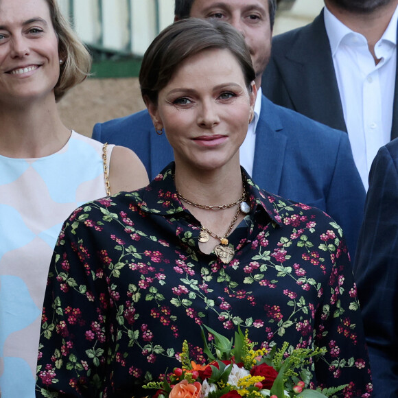 Elle y était retournée dans le cadre du Water Bike Challenge.
La princesse Charlene de Monaco lors du traditionnel pique-nique "U Cavagnëtu" au parc Princesse Antoinette à Monaco le 9 septembre 2023. © Claudia Albuquerque / Bestimage 