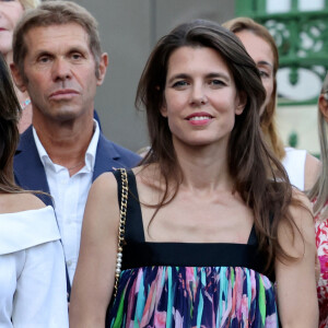 Charlotte Casiraghi, Balthazar Rassam lors du traditionnel pique-nique "U Cavagnëtu" au parc Princesse Antoinette à Monaco le 9 septembre 2023. © Claudia Albuquerque / Bestimage 