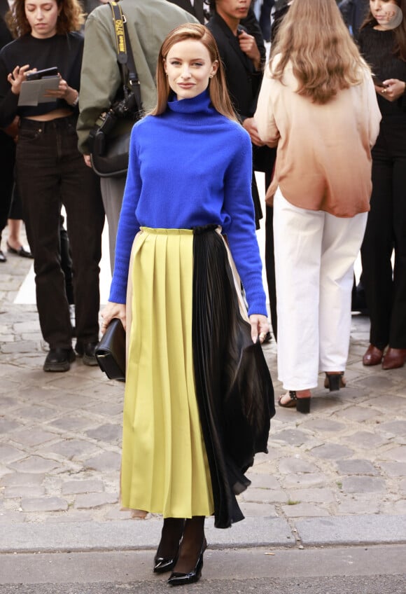 Victoria Magrath - Personnalités au défilé de mode prêt-à-porter Victoria Beckham Printemps/été 2024 lors de la Fashion Week de Paris (PFW) , le 29 septembre 2023. © Christophe Aubert / Bestimage 