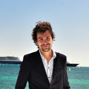 Bertrand Chameroy - People sur la plage du Majestic 68 lors du 68ème Festival International du Film de Cannes, le 16 mai 2015. 