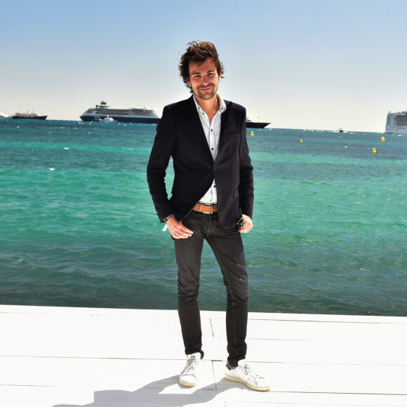 Bertrand Chameroy - People sur la plage du Majestic 68 lors du 68ème Festival International du Film de Cannes, le 16 mai 2015. 