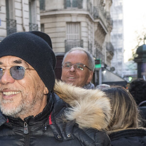 Exclusif - Pascal Obispo - Personnalités à la conférence spectacle de Al Pacino "An evening with Al Pacino" à la salle Pleyel à Paris le 25 avril 2023. 