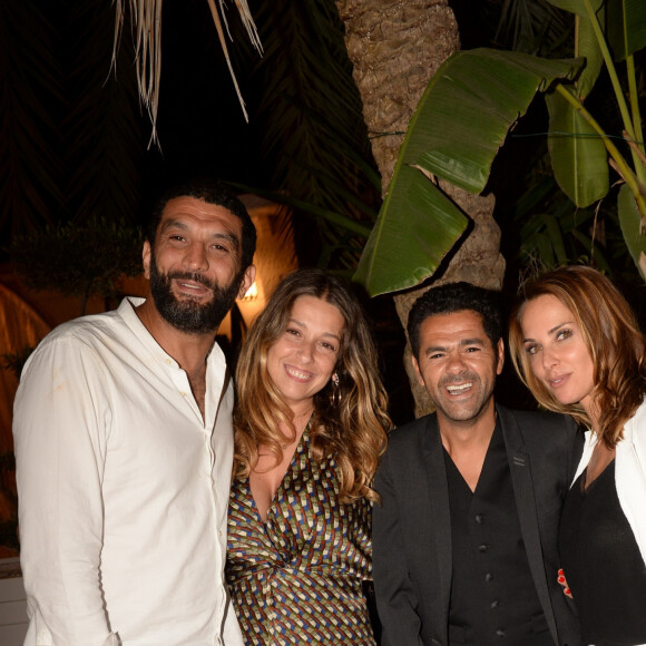 Exclusif - Ramzy Bedia et sa compagne Marion, Jamel Debbouze et sa femme Mélissa Theuriau - After show lors du festival "Marrakech du Rire 2018" à Marrakech au Maroc le 24 juin 2018. © Rachid Bellak/Bestimage