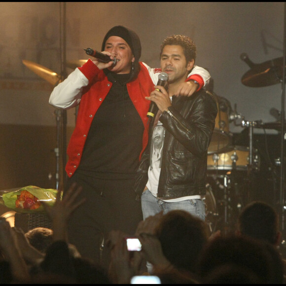 Diam's et Jamel Debbouze - Concert en hommage à Haiti au Bataclan le 24 janvier 2010