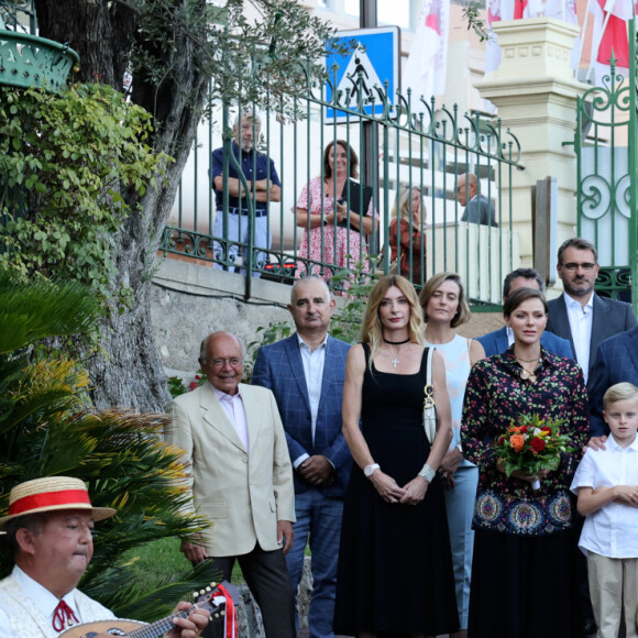 La princesse Charlene de Monaco, Le prince Albert II de Monaco, Le prince Jacques de Monaco, marquis des Baux, La princesse Gabriella de Monaco, comtesse de Carladès, Dimitri Rassam, Charlotte Casiraghi, Balthazar Rassam lors du traditionnel pique-nique "U Cavagnëtu" au parc Princesse Antoinette à Monaco le 9 septembre 2023. © Claudia Albuquerque / Bestimage