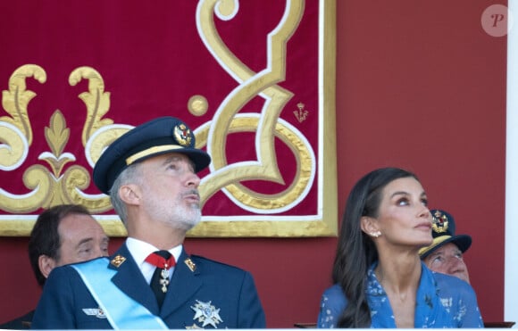 Felipe VI, Reine Letizia - Parade Militaire de la Fête Nationale, Madrid, Espagne, 12 octobre 2023.