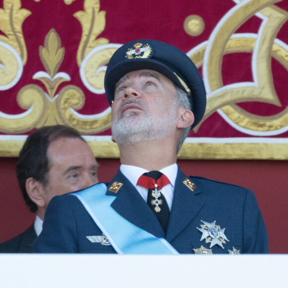 Felipe VI, Reine Letizia et Princesse Leonor assistent à la Parade Militaire de la Fête Nationale, Madrid, Espagne, 12 octobre 2023.