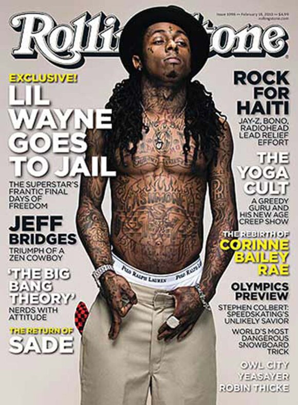 Lil Wayne en couverture de Rolling Stone US, février 2010 !