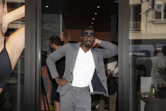 Cédric Doumbé (champion du monde de Kick Boxing) - Inauguration d'un nouveau studio Fitwave à Paris le 17 septembre 2019. © Jack Tribeca / Bestimage 