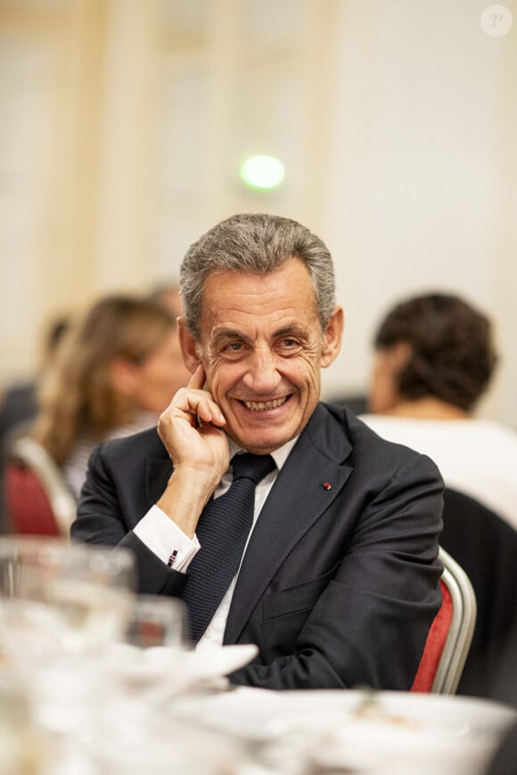 Le neuf octobre dernier, Nicolas Sarkozy dînait au Restaurant de la Maison de l'Amérique latine,
Exclusif - Nicolas Sarkozy lors d'un dîner de la La Revue des Deux Mondes, à la Maison de l'Amérique Latine, à Paris, France. © Pierre Perusseau/Bestimage 