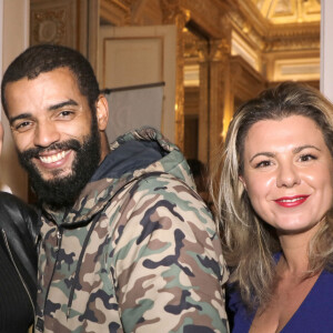 Exclusif - Brahim Zaibat, Katrina Patchett et Cindy Lopes - Soirée "Octobre Rose" au Palais Vivienne organisée par Véronique Koch et pour marraine Fabienne Thibeault à Paris le 16 octobre 2023. © Cédric Perrin/Bestimage 